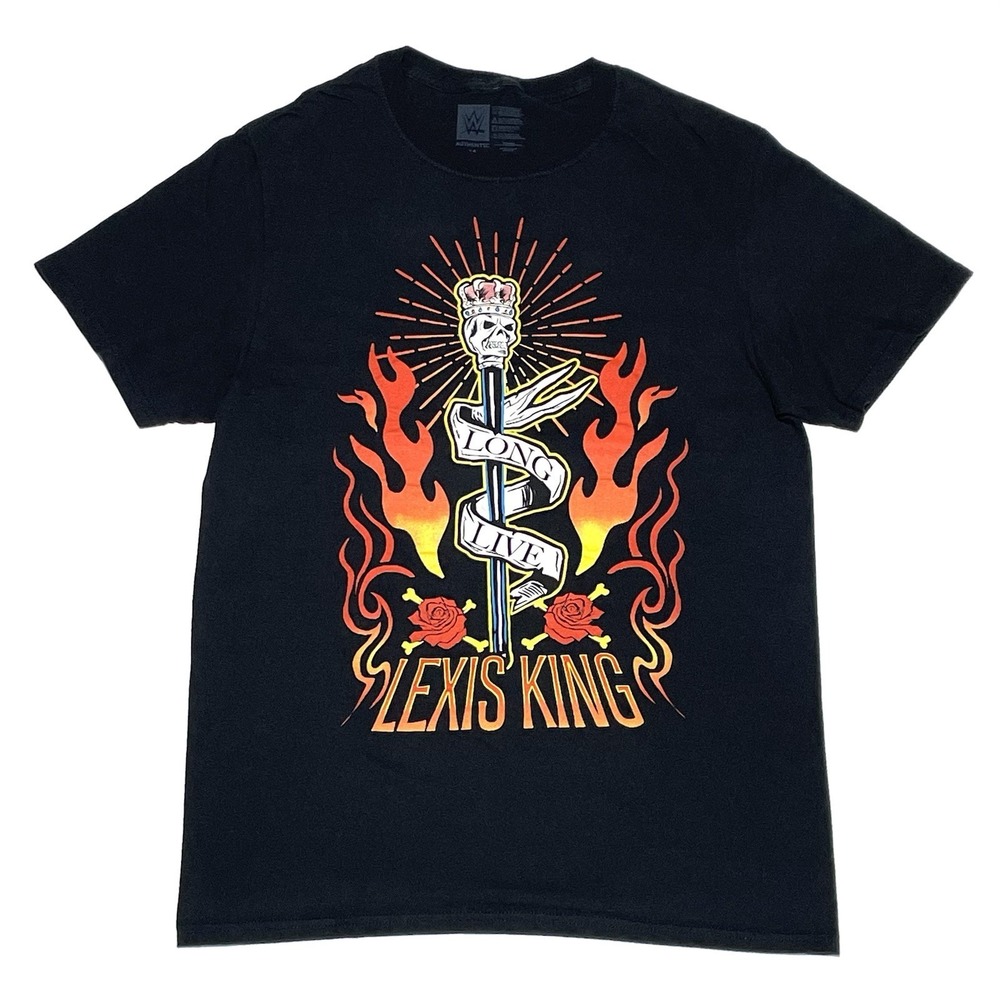 WWE Authentic NXT Long Live Lexis King T-shirt Mens Medium Black Double-Sided